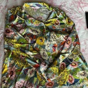 Silk floral pjs